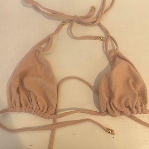 Sandy pink triangle bikini top PQ swim